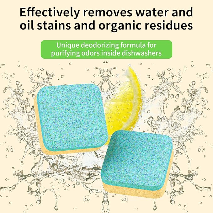 Dishwasher Cleaner and Deodorizer Tablets 24 Pack - Image 2