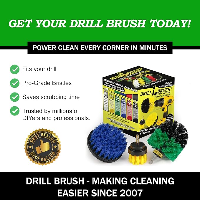 Drillbrush Medium Drill Brush Attachments - Image 2