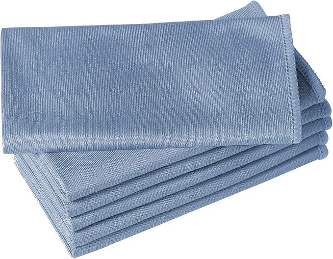6 Pack Microfiber Glass Cleaning Cloth, 16 Inch X 16 Inch, Lint Free Quickly by Puomue