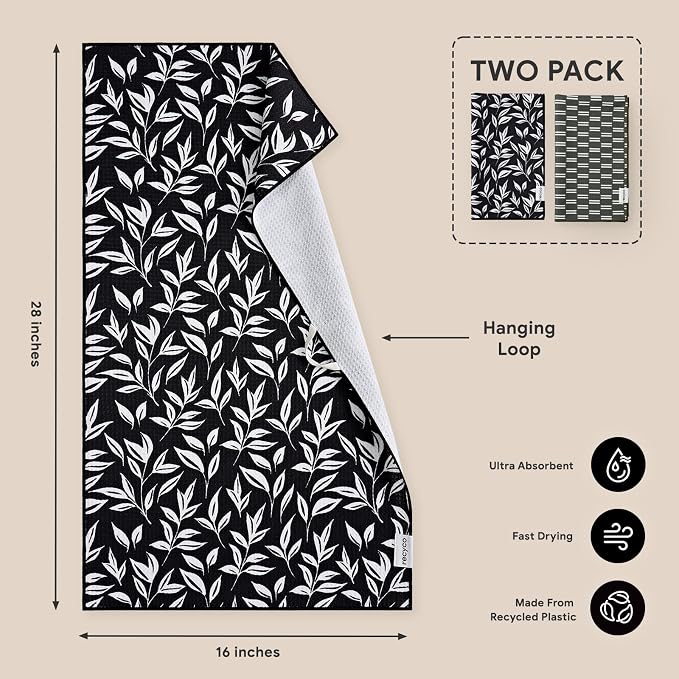 RECYCO Waffle Kitchen Towel Set of 2 - Image 7