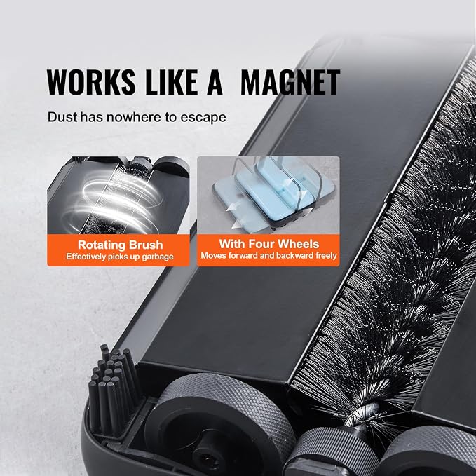 Happybuy Blue Manual Carpet Sweeper: A Compact Cleaning Powerhouse. Boasting a - Image 3