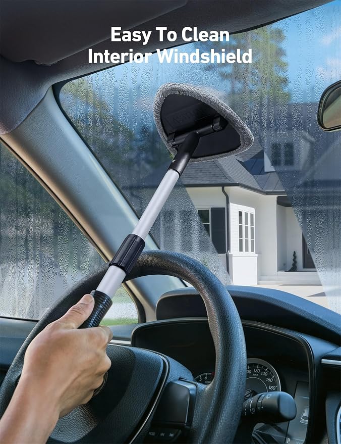 AstroAI Windshield Cleaner Tool, Car Interior Window Detailing Cleaning Kit - Image 6