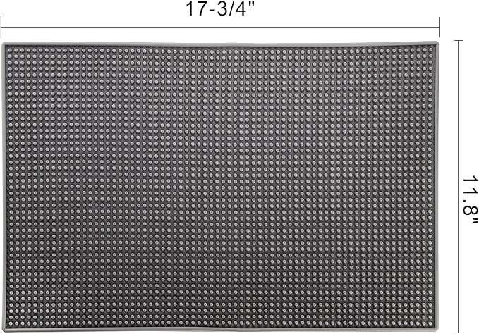 Tebery 3 Pack Rubber Bar Mat 18 x 12, Thick Durable and Stylish Bar Service - Image 2