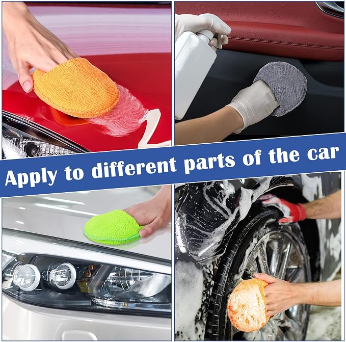 52 Pcs Microfiber Wax Applicator Pad 5" Diameter Soft Wax Pads - Image 5