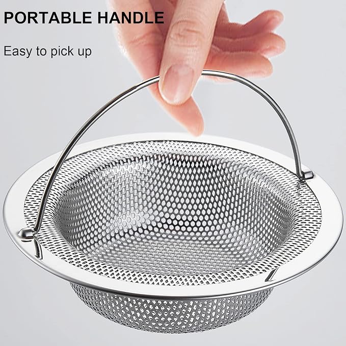 LASSHSWA Kitchen Sink Strainer Stainless Steel, Kitchen Sink Drain Strainer - Image 4
