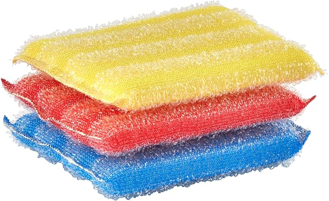 Nylon Kitchen Scrubber, Heavy Duty, Hand Friendly Scouring Sponge - Image 2