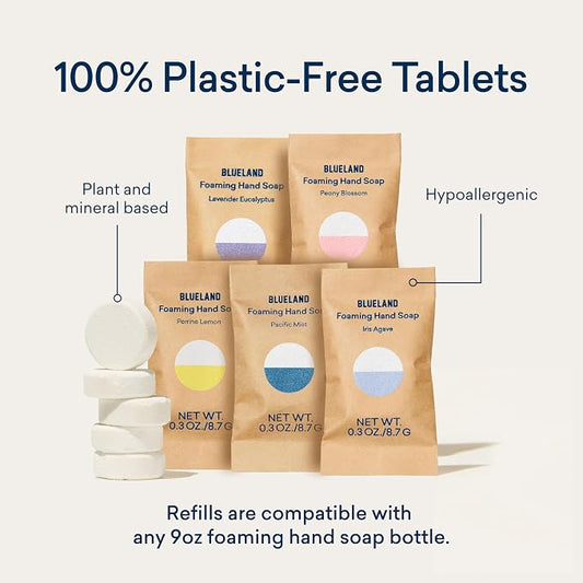 BLUELAND Foaming Hand Soap Refill Tablets, Lavender Eucalyptus Scent, Eco - Image 2