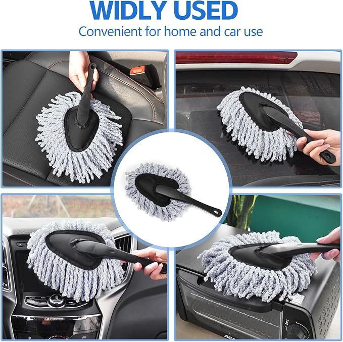 Wuyaoyao 2PCS Car Duster Set, Soft Microfiber Car Duster Interior Exterior - Image 5