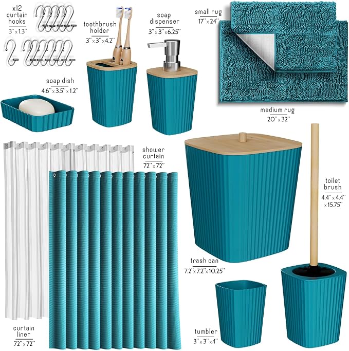 Clara Clark Bathroom Accessories Set - Image 2