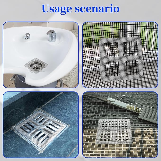 100 Pack Disposable Shower Drain Hair Catcher - Image 6