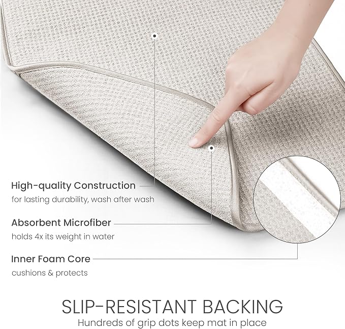 Bellemain XXL Dish Mat Microfiber Dish Drying Mat, Super absorbent - Image 4