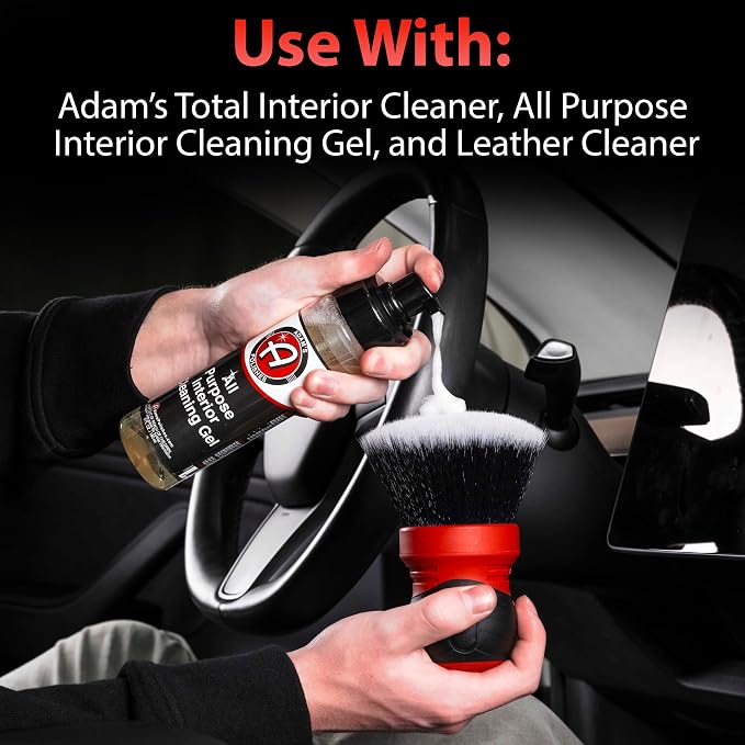 Adam's Polishes Large Multi-Purpose Detailing Brush Car Cleaning Brush Nylon - Image 5