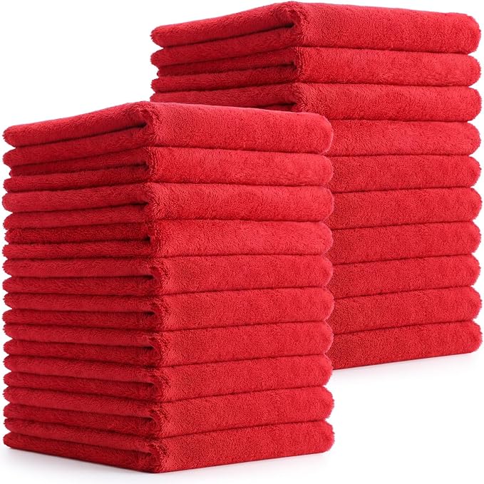 Tallew 15 Pcs Car Microfiber Towels Buffing Drying Wash Cleaning Cloths Plush by Tallew