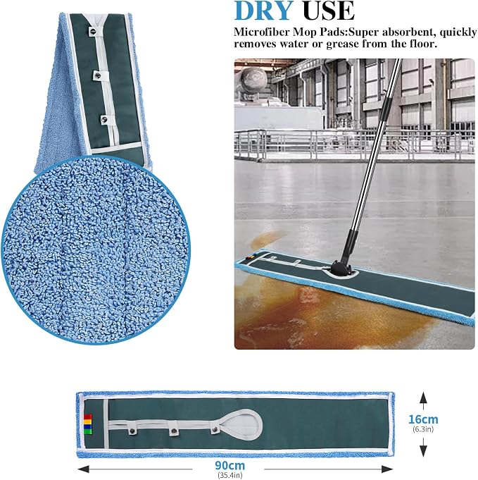 Commercial Mop, Masthome 42" Heavy Duty Dust Mop - Image 4