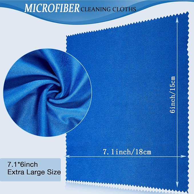 Frienda 100 Pieces Microfiber Cleaning Cloths 7 x 6 Inch Screen Microfiber - Image 2