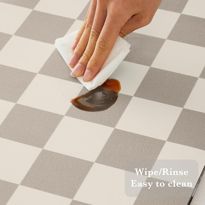 Checkered Dish Drying Mat for Kitchen Counter, Coffee Bar Station Accessories - Image 6