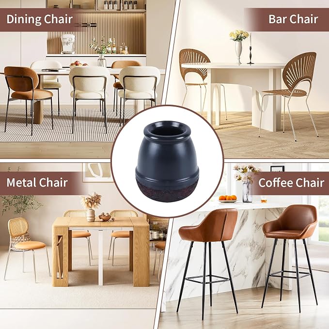 Ezprotekt 24 Pcs Extra Small Round Chair Leg Floor Protectors - Image 6