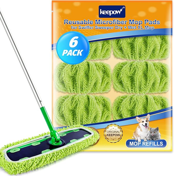 KEEPOW XL Dry Sweeping/Wet Mopping Cloths by KEEPOW