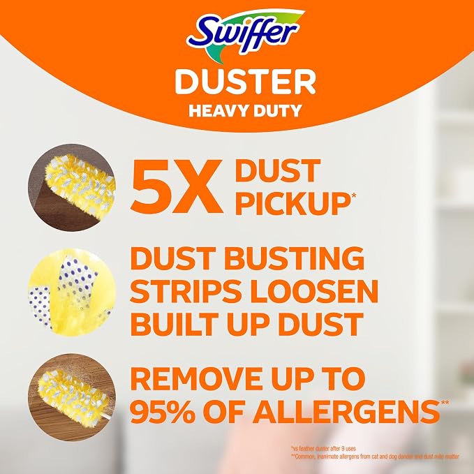 Swiffer Duster Kit with 3 ft Extendable Handle, Heavy Duty Dusting Starter Kit - Image 2