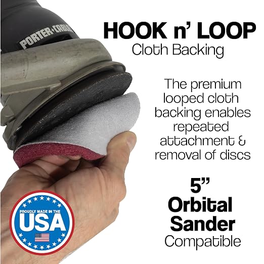 5" Abrasive Pad Hook & Loop Round Non-Woven Discs - Image 2