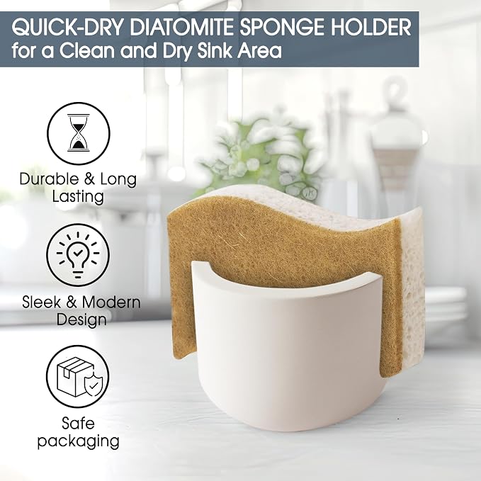 MOPHONICHOME Sponge Holder, Stone Sponge Holder - Image 3