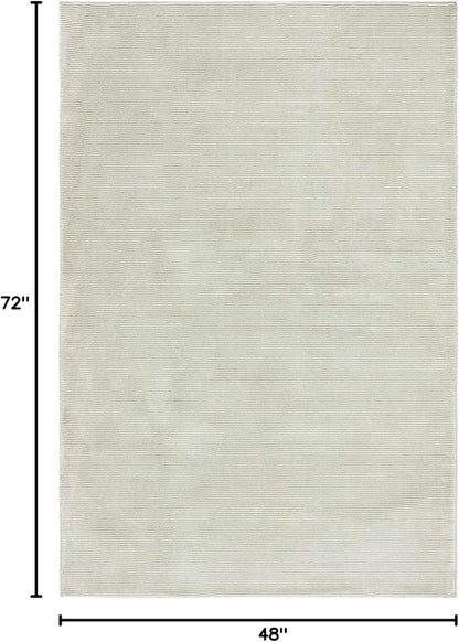 SAFAVIEH Revive Collection Area Rug - 4' x 6', Sage, Transitional Design, Stain Resistant, Ideal for High Traffic Areas in Living Room, Bedroom & Dining Room (REV102W-4)