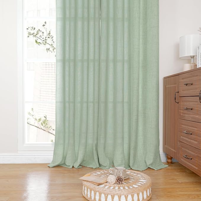 YoungsTex Sage Green Curtains 72 Inch Length - Image 7