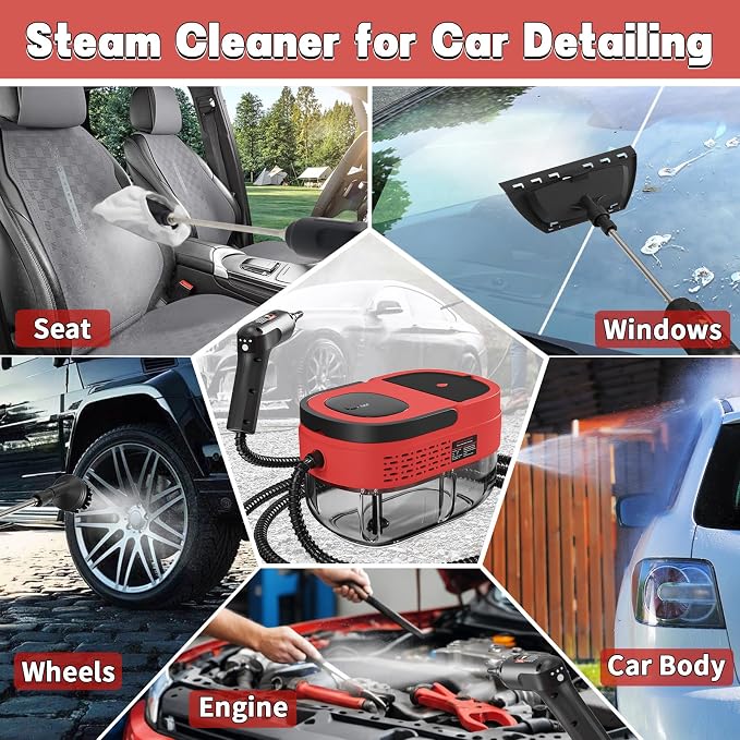 Handheld Steam Cleaner for Home, 2500W High Temperature Pressurized Machine - Image 4