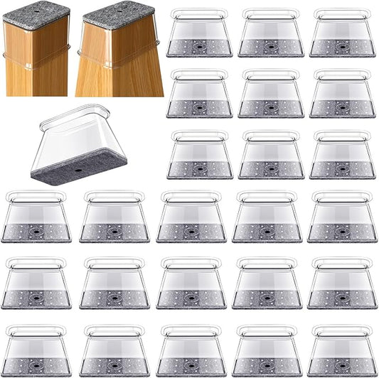 32 Pcs Rectangle Chair Leg Protectors by OASMU