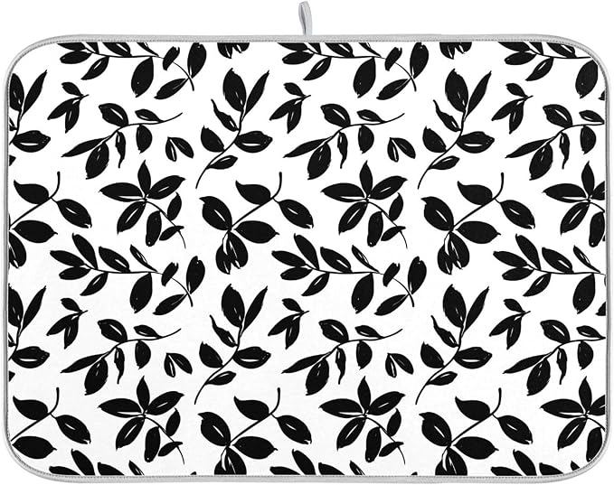 Eucalyptus Leaves Dish Drying Mat by Wamika