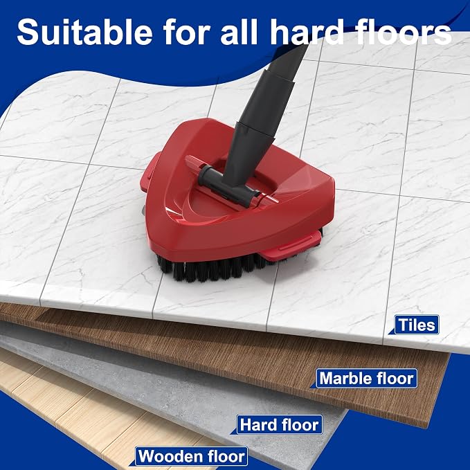 Triangle Scrub Brush Head for 2-Tank Snap-On Spin Mop Systems, Aftermarket - Image 5