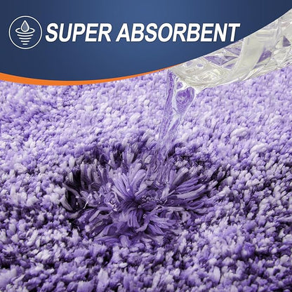 OLANLY Bathroom Runner Rugs 54x24, Extra Soft Absorbent Microfiber Bath Rugs, Rubber Backing, Quick Dry, Machine Washable Bath Mats for Bathroom Floor, Tub and Shower, Home Decor Accessories, Violet