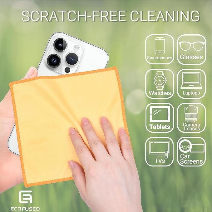 Eco-Fused Microfiber Cleaning Cloths Double-Sided - Image 3