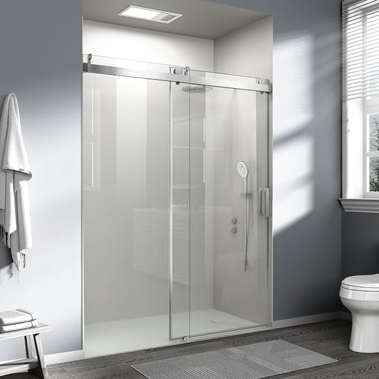 Abruzzo 76" Frameless Shower Door Single Sliding - Image 2