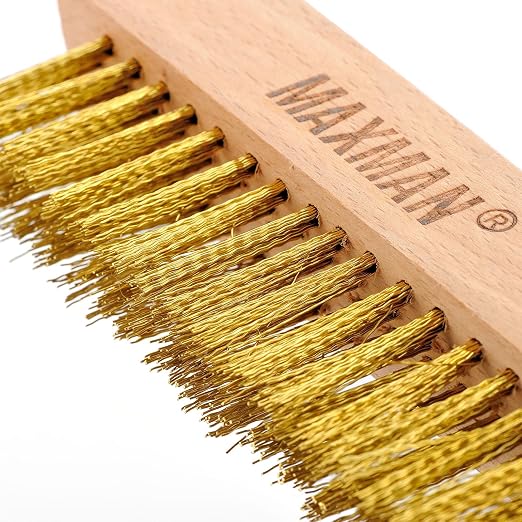 MAXMAN Brass Brush, Soft Brass Bristle Brush, Wire Brushes - Image 2