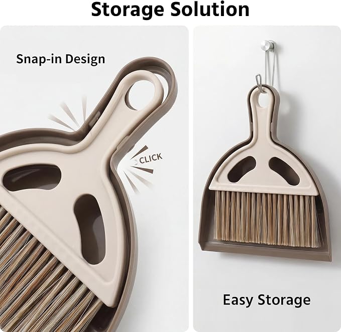 Mini Broom and Dustpan Set, Small Handheld Broom and Dustpan - Image 6