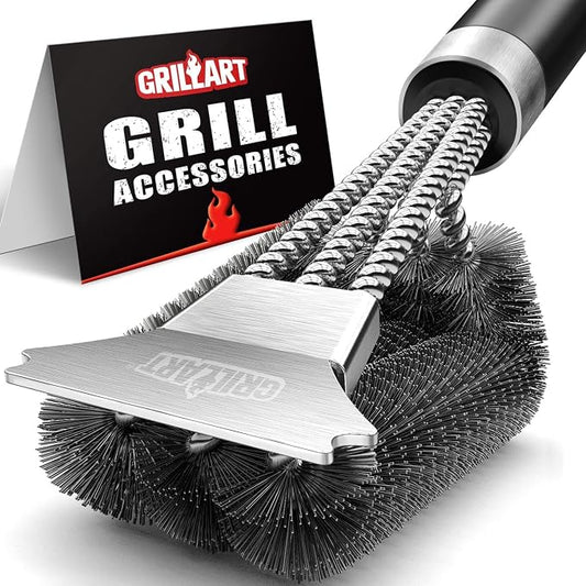 GRILLART Grill Brush and Scraper by GRILLART