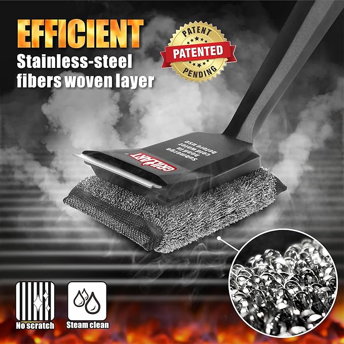 GRILLART Grill Brush Bristle Free, SteamWizards Grill Cleaner Brush - Image 3
