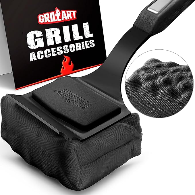 GRILLART Grill Brush Bristle Free. SteamWizards BBQ Replaceable Cleaning Head by GRILLART