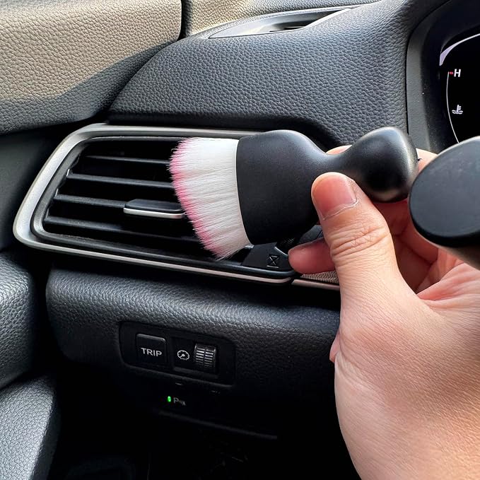 Car Detailing Brush, Soft Bristle Cleaning Brush, Scratch-Free Auto Duster Tool - Image 4