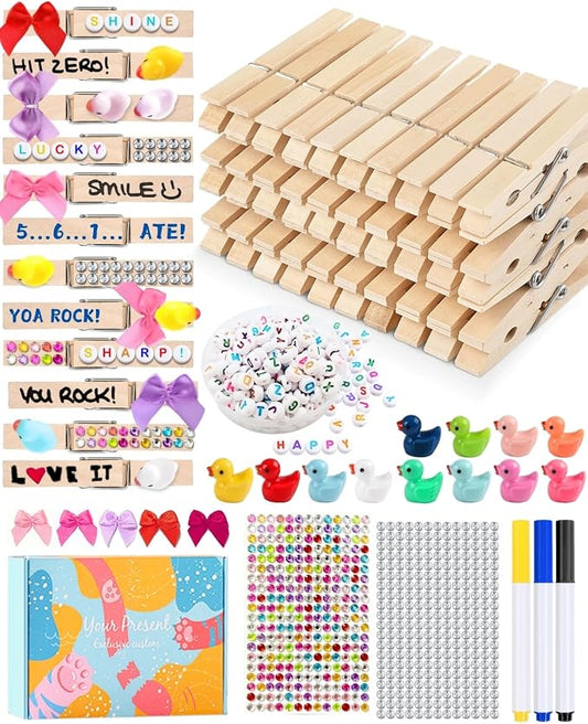 Cheer Pins for Backpack Cheer Stuff Kit 70 Clothes Pins by SFSOONEAT