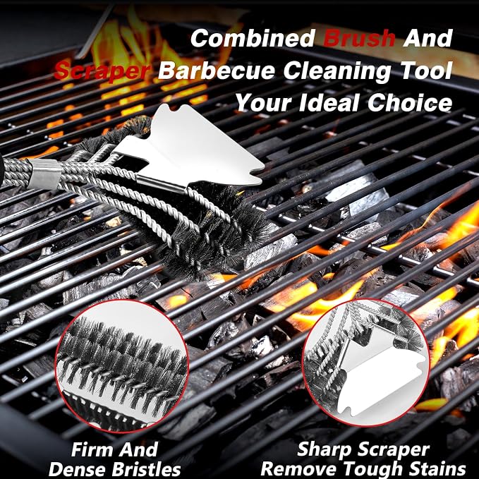 Professional Grill Brush and Scraper Kit - Image 4
