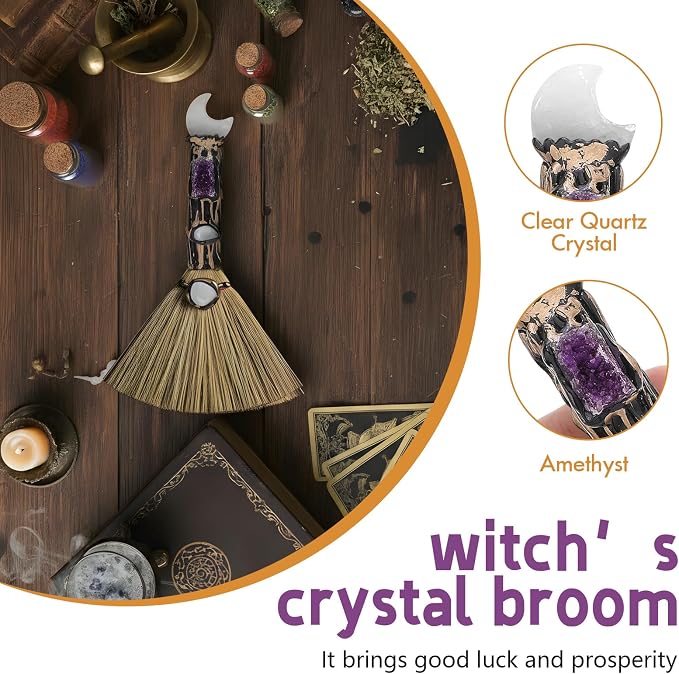White Crystal Witch Broom - Image 6
