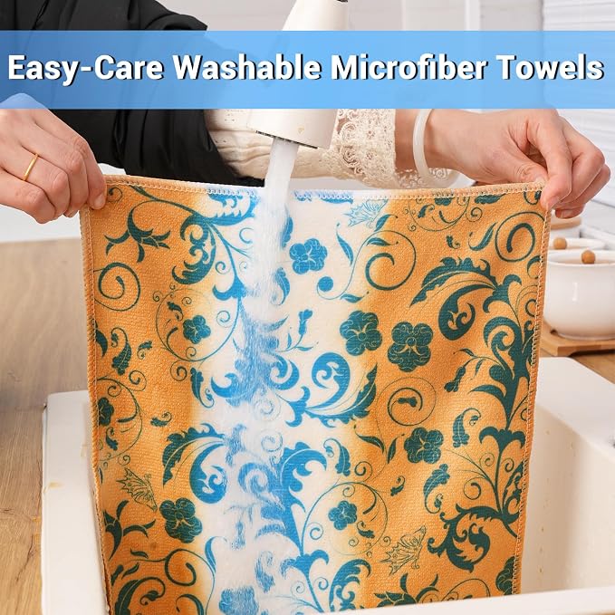YUA Microfiber Cleaning Cloth 12 Pack, Microfiber Towels Cleaning, Microfiber - Image 5