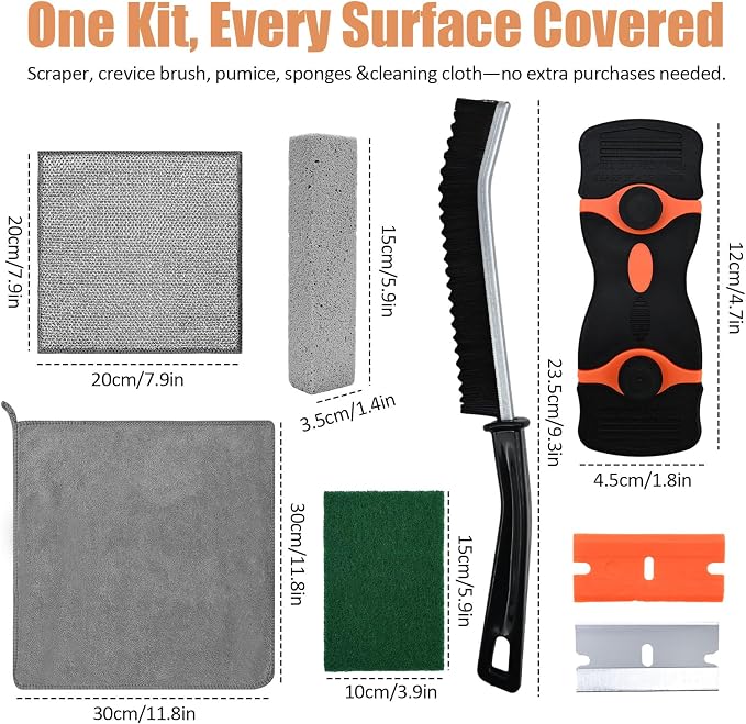 Heavy Duty Oven Cleaner Brush Set, Oven Cleaning Kits, Oven Cleaning Tools - Image 2