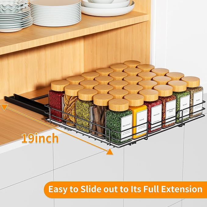 RCHYFEED Pull Out Spice Rack Organizer - Image 4