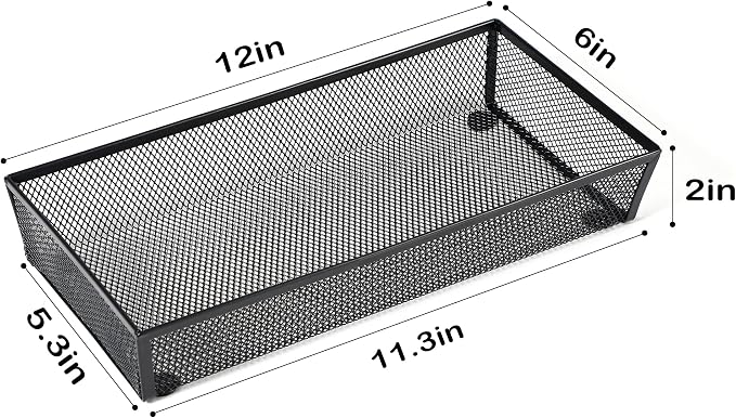 BYCY 3 Pack Mesh Flatware Drawer Organizer - Image 2