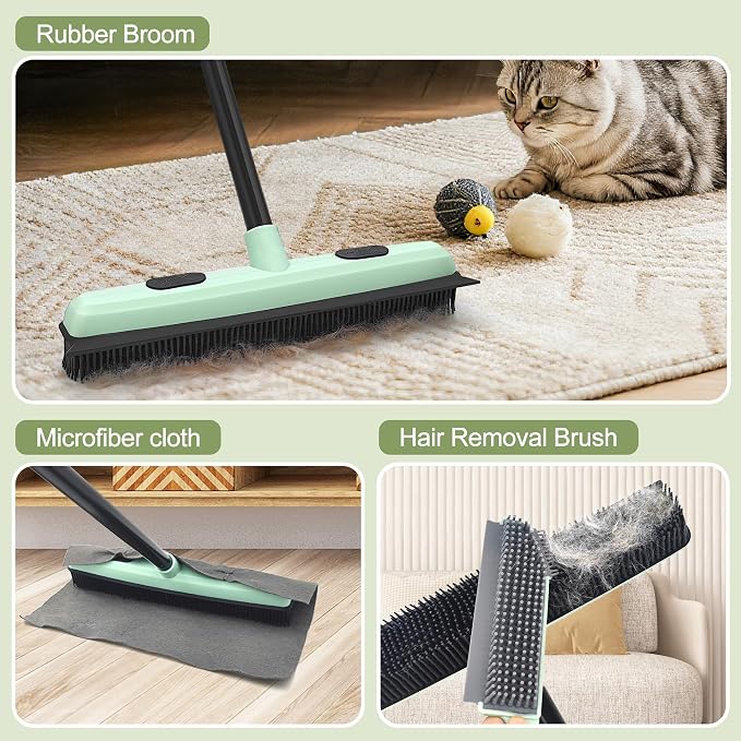 Upgraded Rubber Broom Pet Hair Remover - Image 2