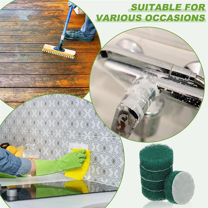 Power Scrub Pads, Scrubbing Pads 180 Grits Scouring Discs - Image 7