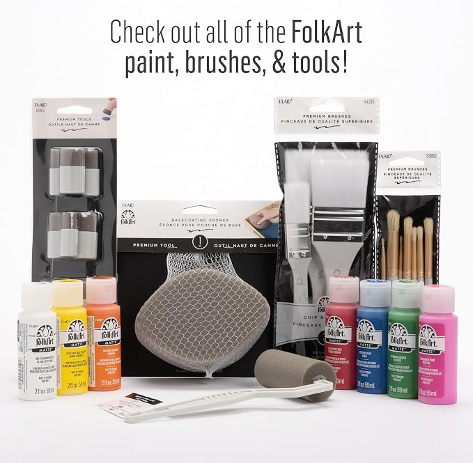 FolkArt Plaid Nylon Brush Set, 50559 Brown - Image 9